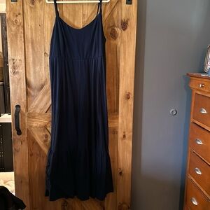 Navy blue maxi dress